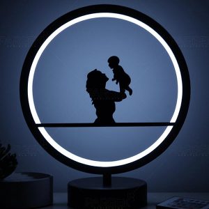 anne ve bebek model masa lambası