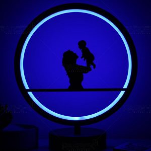 anne ve bebek model masa lambası