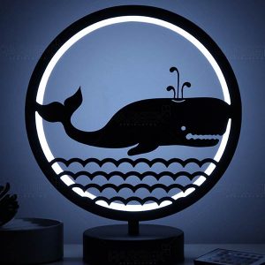 balina model masa lambası